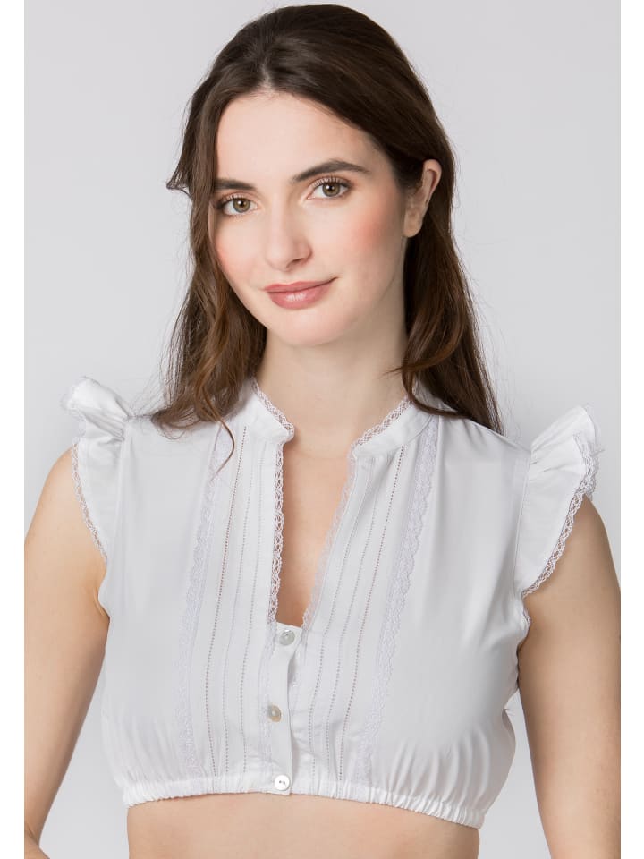 Stockerpoint Stockerpoint Dirndlbluse Satine in weiss günstig kaufen