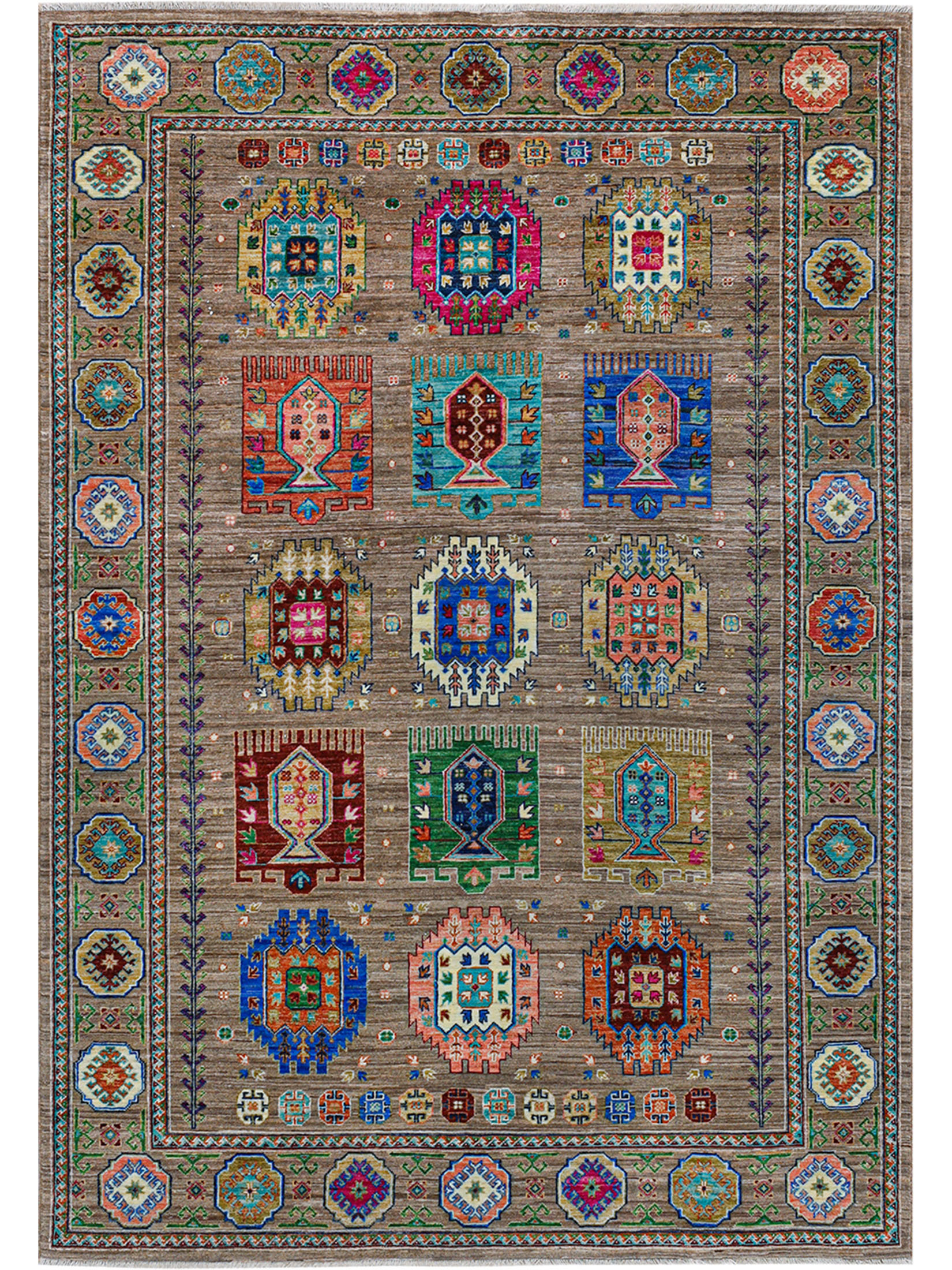 Kazak Ghazni ca. 169 x 240 cm, Unikat / Einzelstück