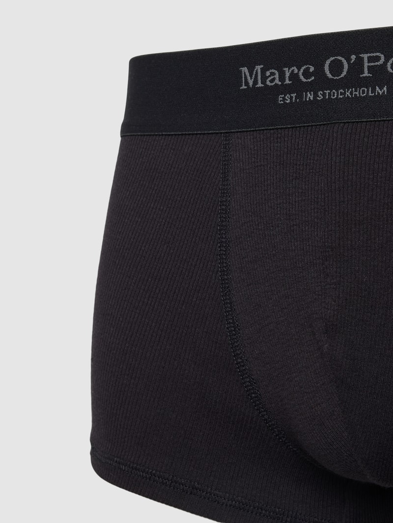 Trunks in Ripp-Optik im 2er-Pack in schwarz