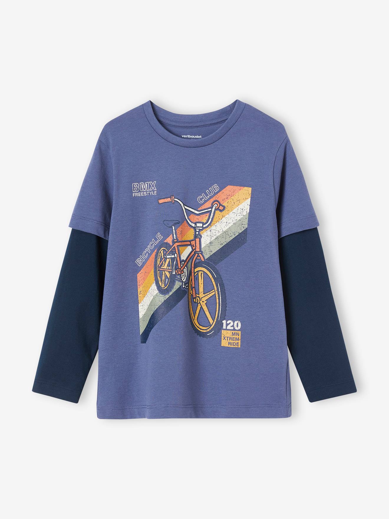 Vertbaudet Jungen 2-in-1-Shirt Oeko-Tex - schwarz