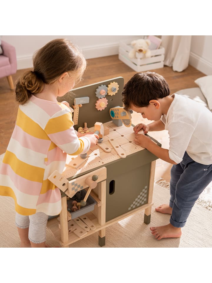 howa Werkbank für Kinder aus Holz mit 47 tlg. Zubehör Kinderwerkbank ab 3 Jahre günstig kaufen onesize