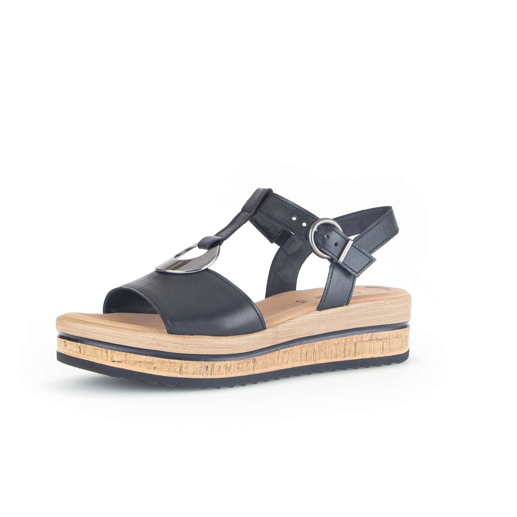 Gabor fashion Plateau Sandale schwarz