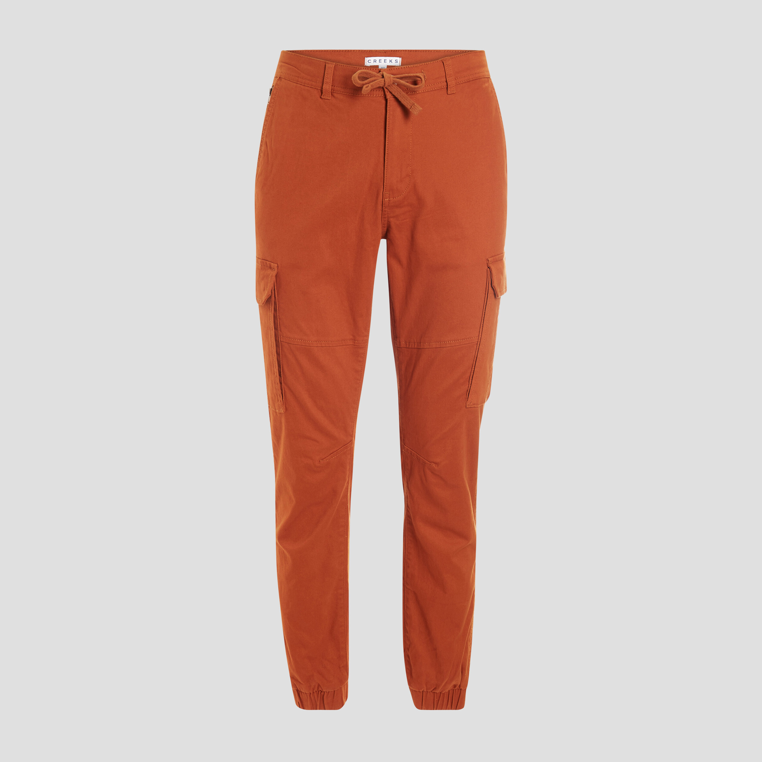 Pantalon cargo à coulisse marron cognac homme | La Halle