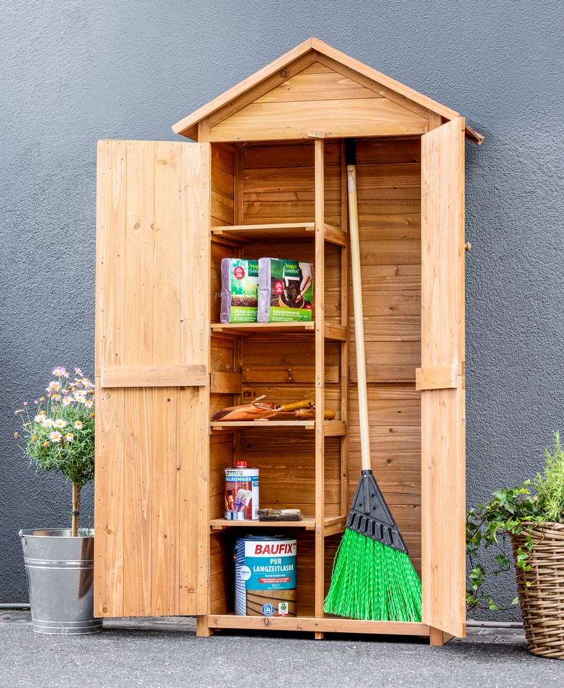 Powertec Garden Werkzeugschrank Holz