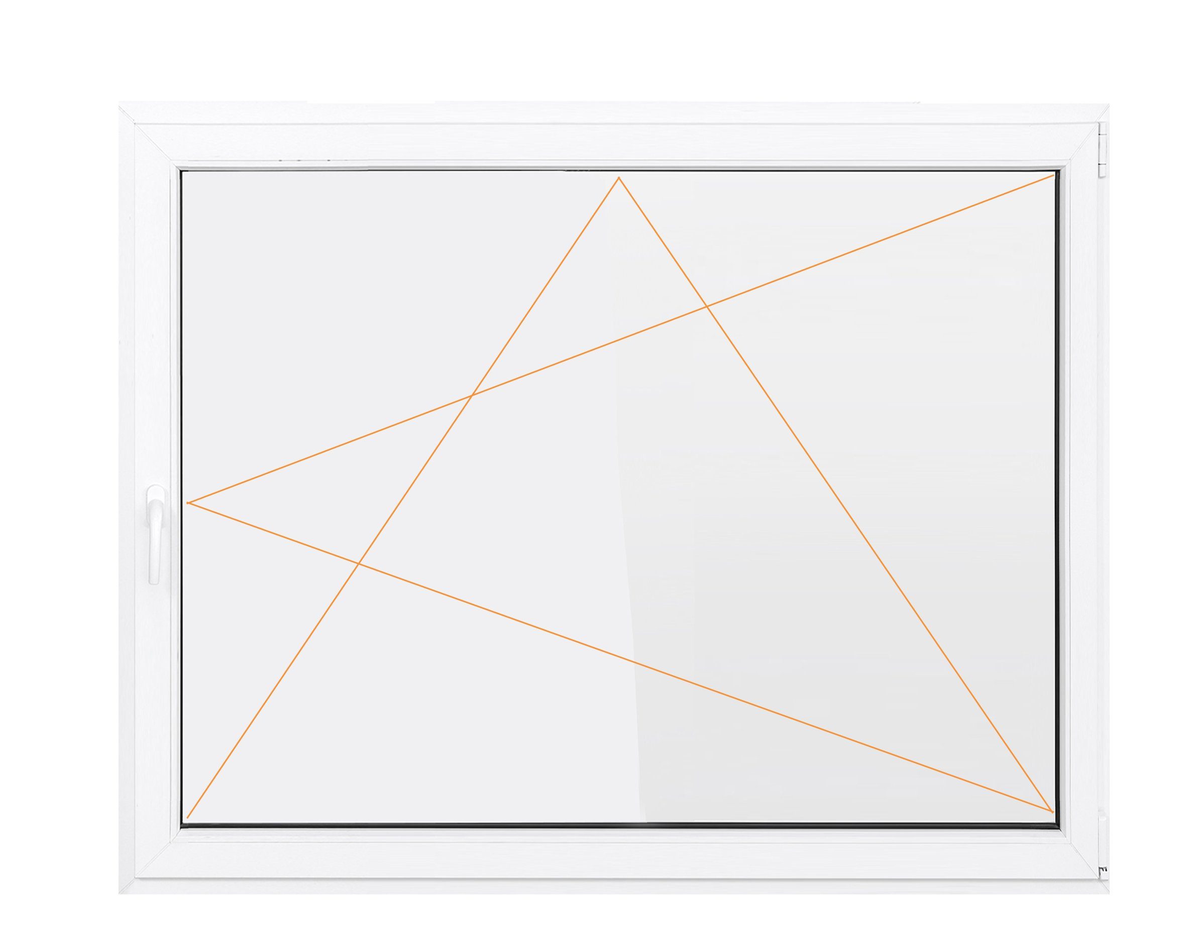 SN DECO GROUP Kellerfenster 1 Flügel 1000x800 Dreh-Kipp 2-fach Verglasung weiß 70 mm Profil, (Set), RC2 Sicherheitsbeschlag, Hochwertiges 5-Kammer-Profil