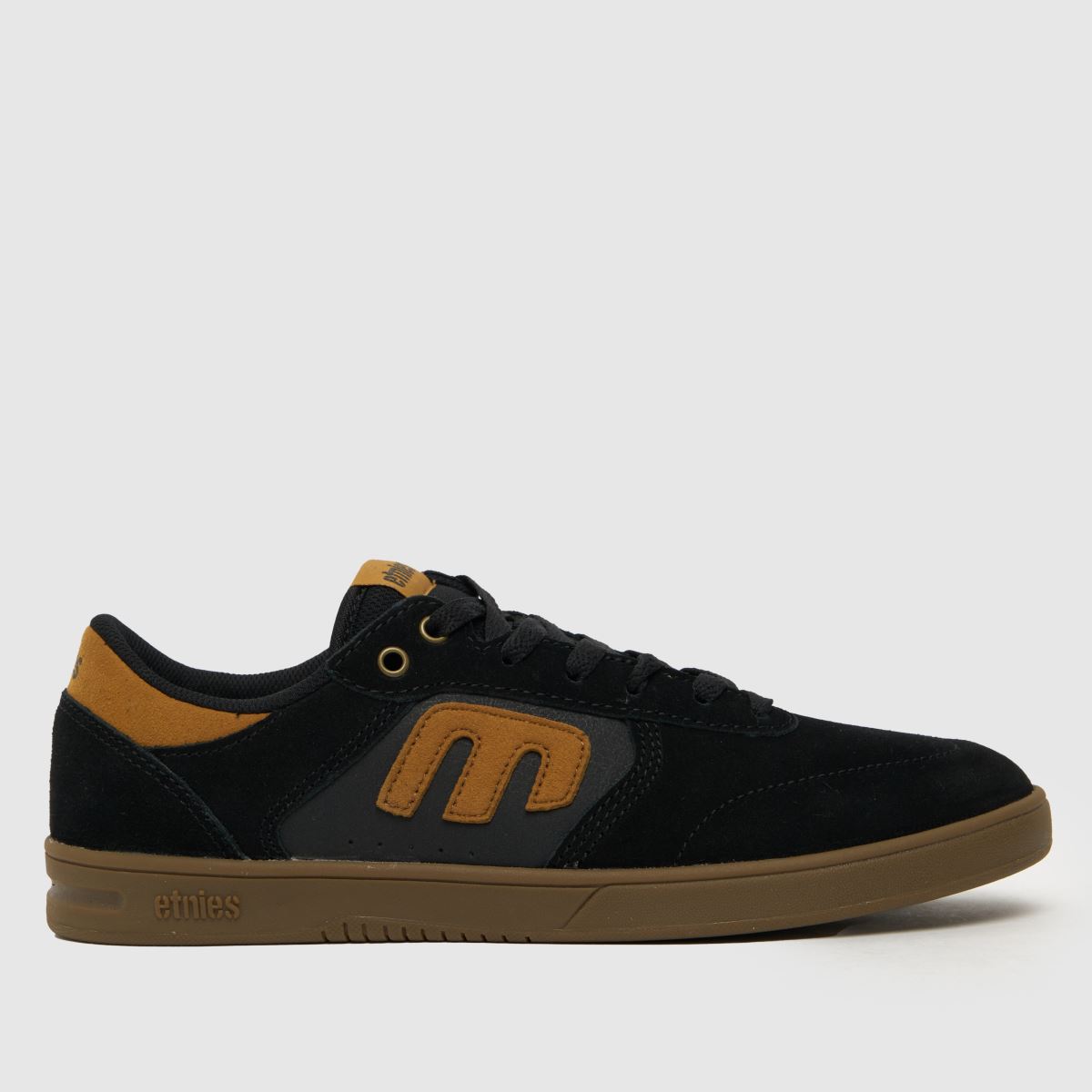 Etnies rendfelhúzó edzőcipő fekete-narancs színben