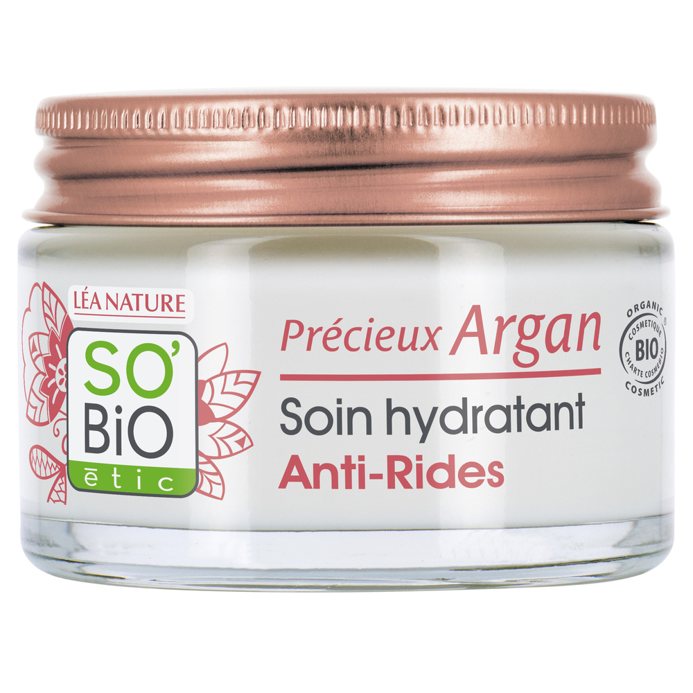 LÉA NATURE SO BiO étic Soin hydratant¹ Anti-Rides jour, Précieux Argan Soin hydratant