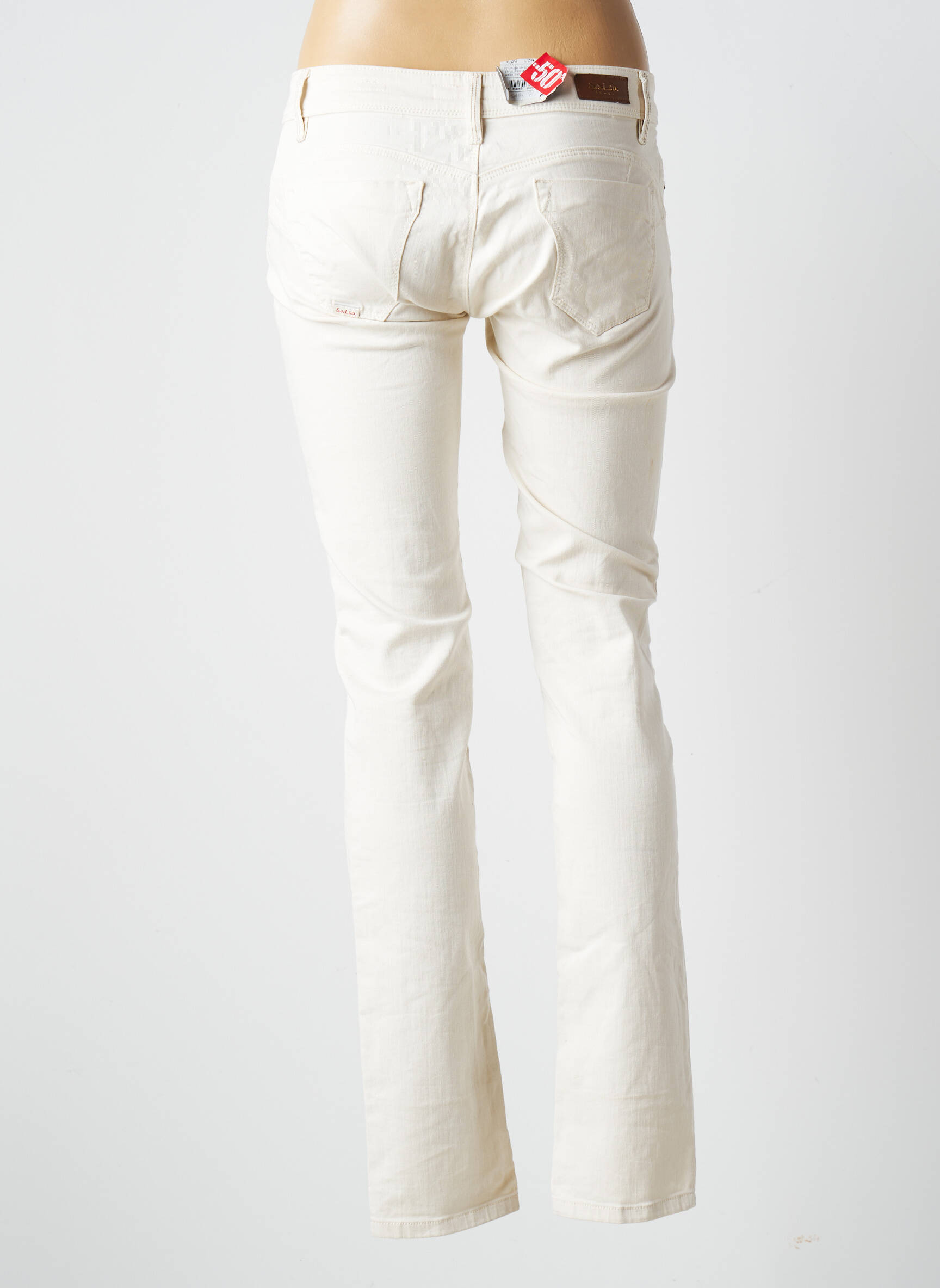 Salsa Jeans Coupe Slim Femme couleur beige