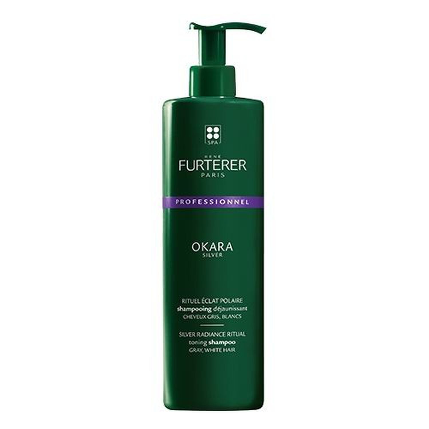 René Furterer Shampoing Déjaunissant Okara Silver - Cheveux gris - 600 ml