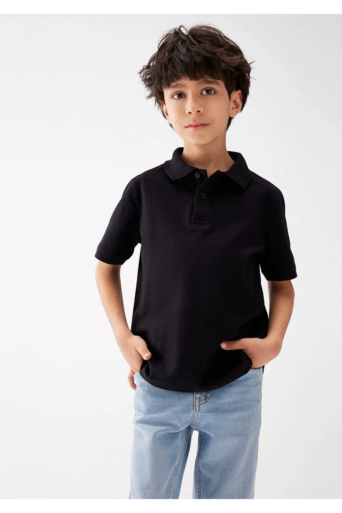 Mavi  Schwarzes Polo-T-Shirt Regular Fit / Regular Fit6610199-900