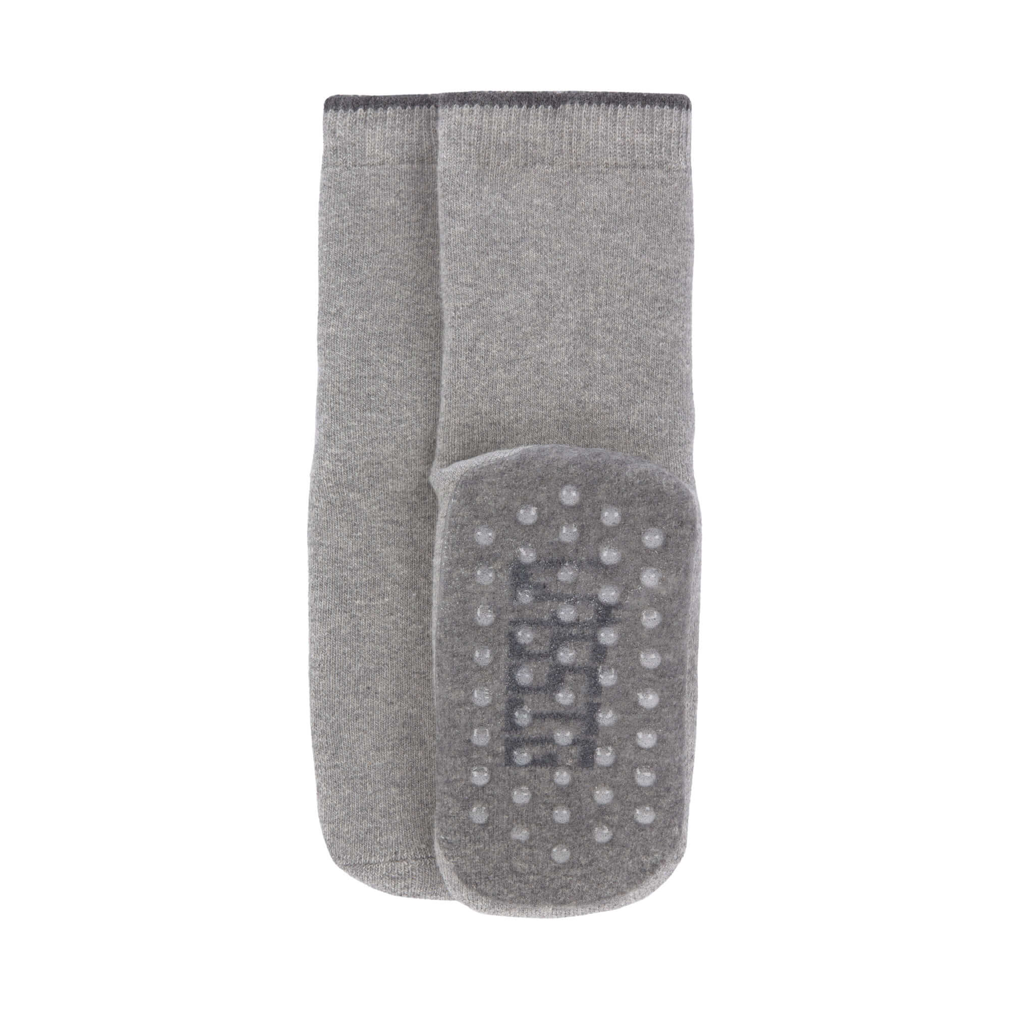 Kinder Antirutsch-Socken (2er-Set), Grau Beige