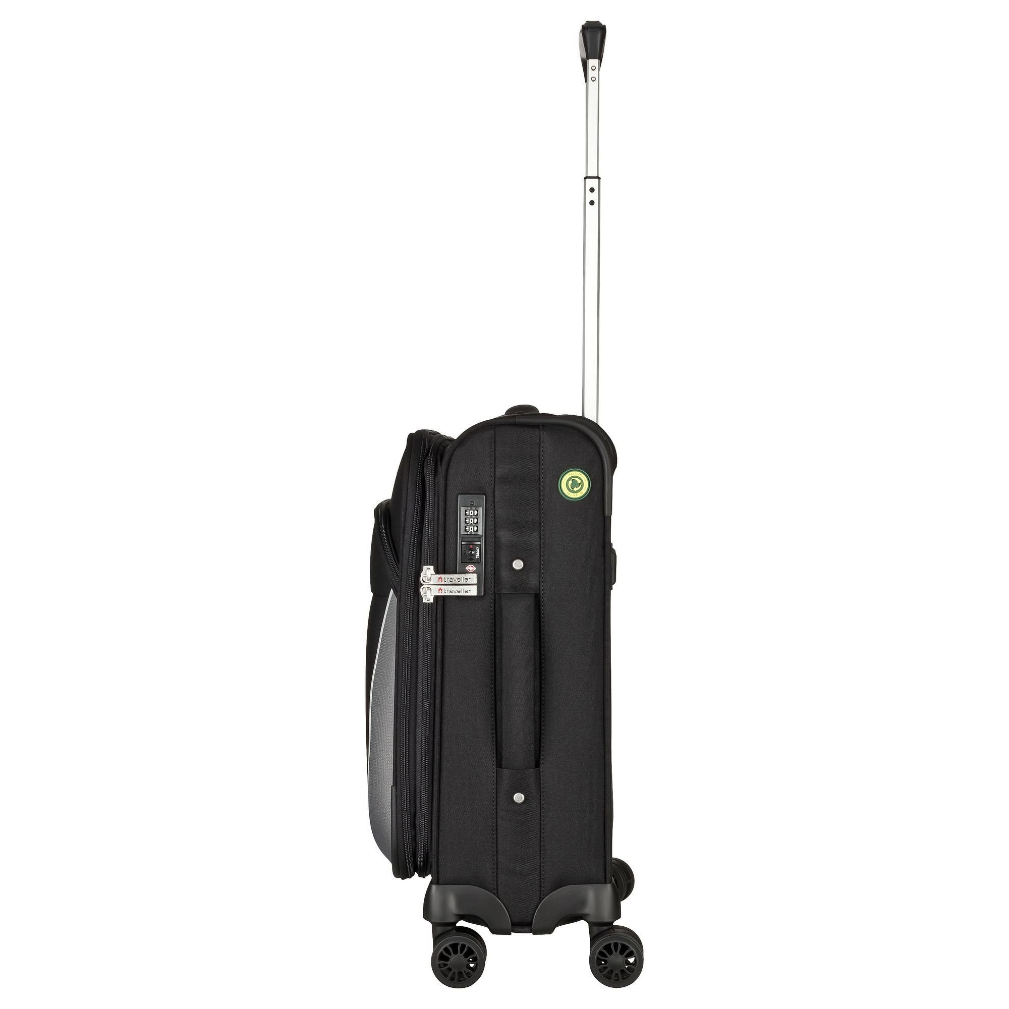 Traveller Handgepäck-Trolley PROnature, 4 Rollen, PET