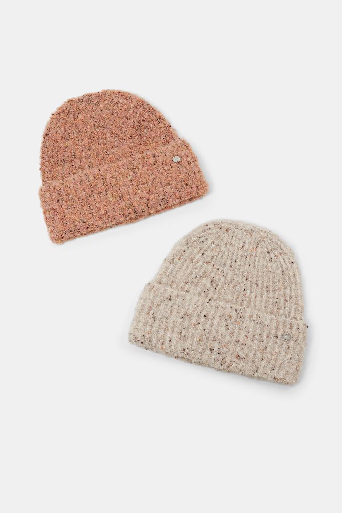 Beanie aus geripptem Bouclé
