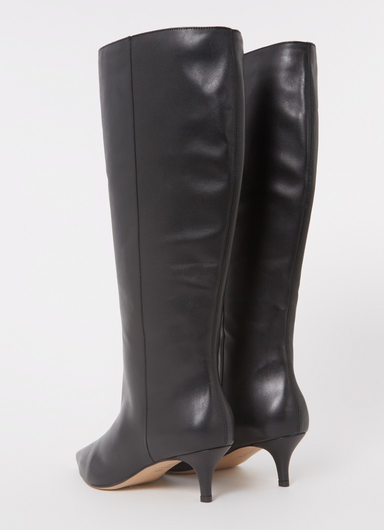 Stivali Dune London Wide Fit in pelle liscia