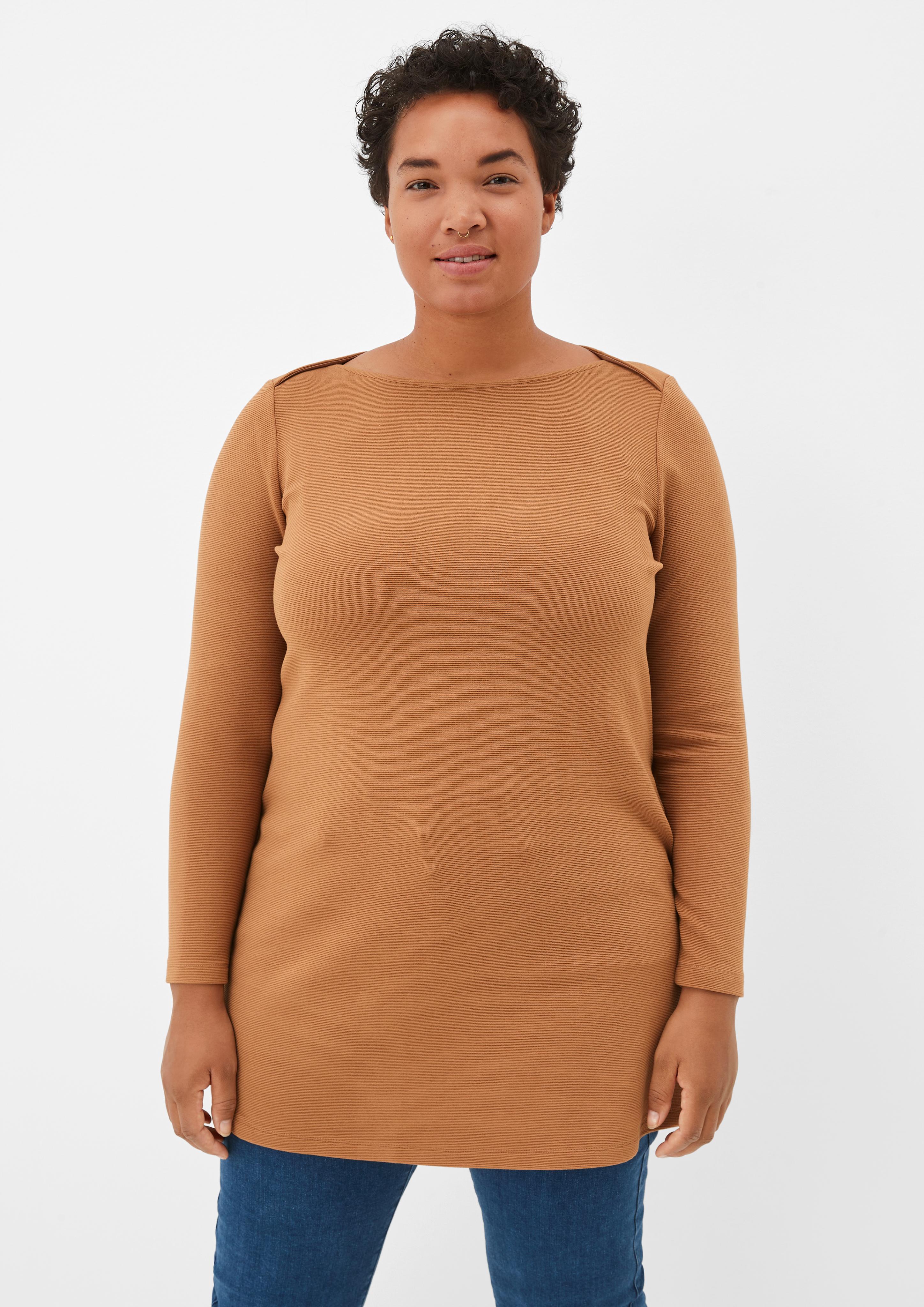 Longsleeve aus Viskosestretch  2121394-8748