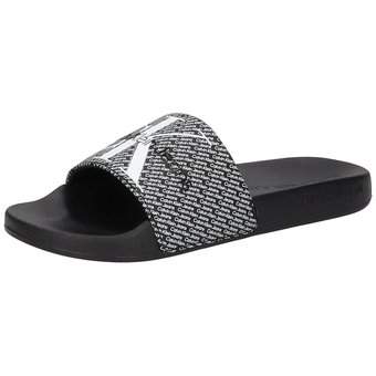 Calvin Klein Slide Aop WN Pantolette in schwarz