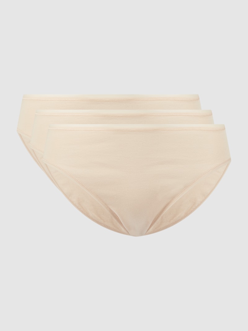 Slip mit Stretch-Anteil im 3er-Pack in sand