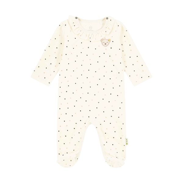 Strampler langarm, beige für Mädchen