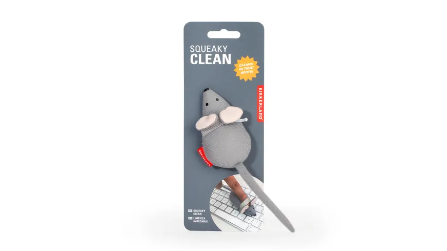 Kikkerland Mouse-Cleaner grau