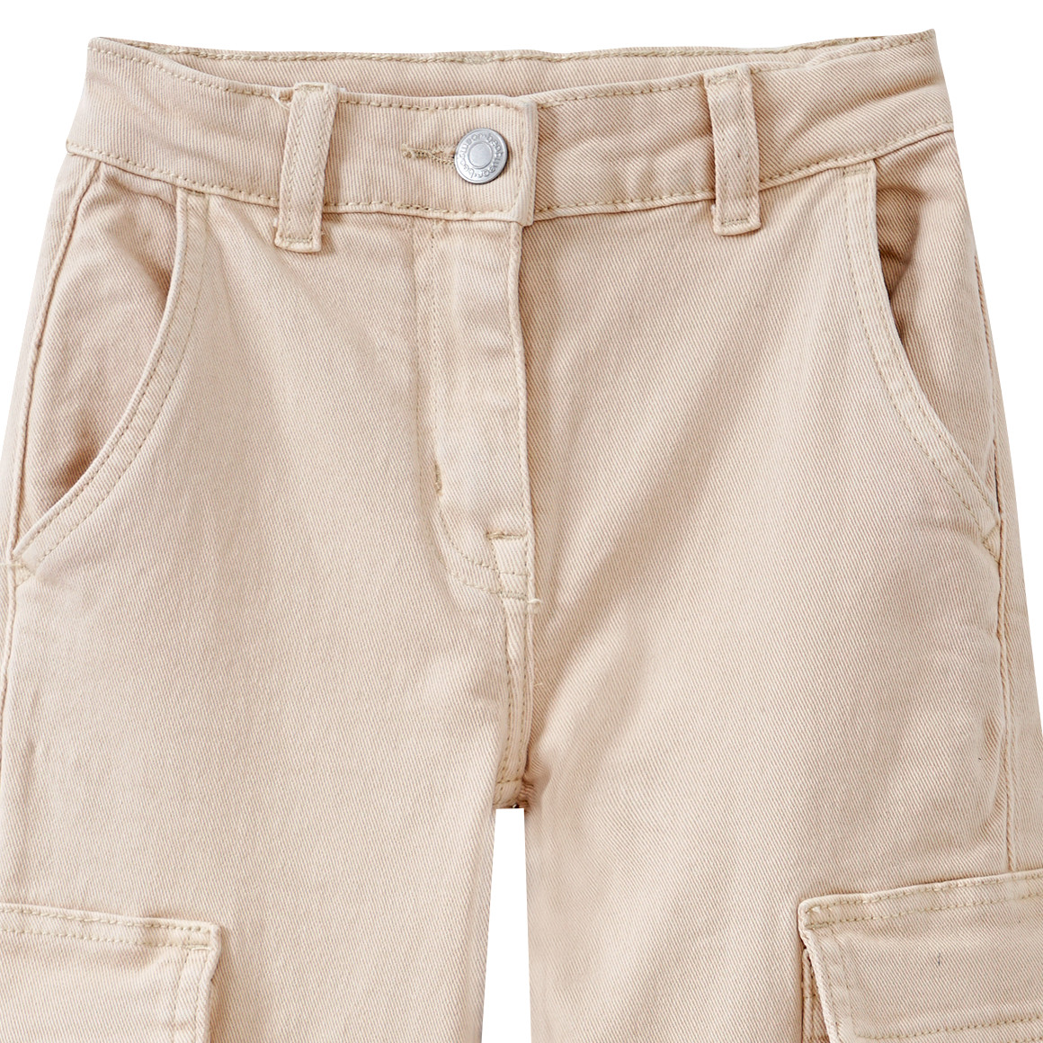 Mädchen Cargo-Jeans mit weitem Bein