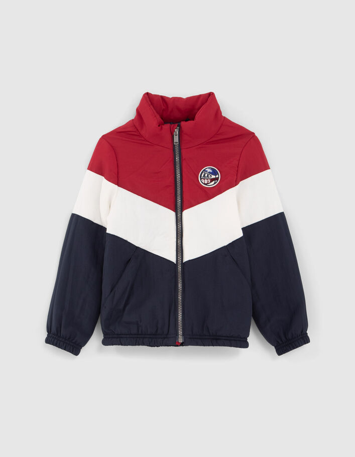 Parka 2-en-1 marine et doudoune color block garçon