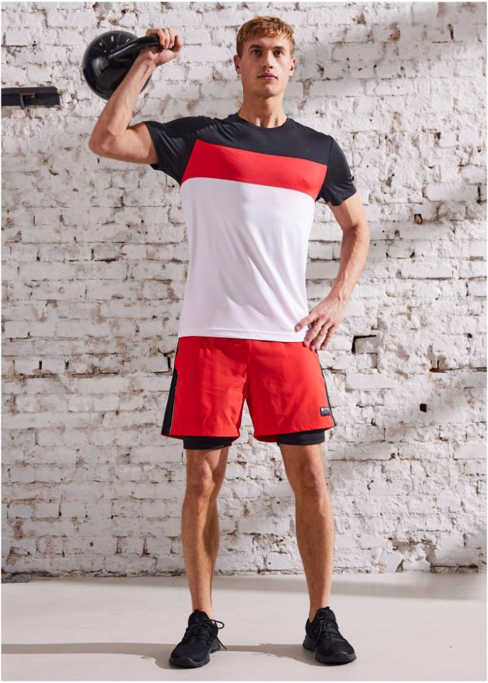 Sporthose mit Shorts, 2 in 1-Optik