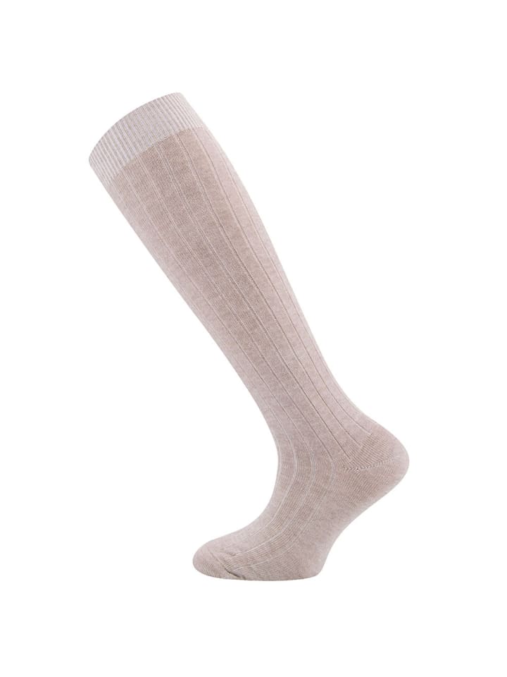 ewers Kniestrümpfe Rippe in dunkel beige meliert günstig kaufen