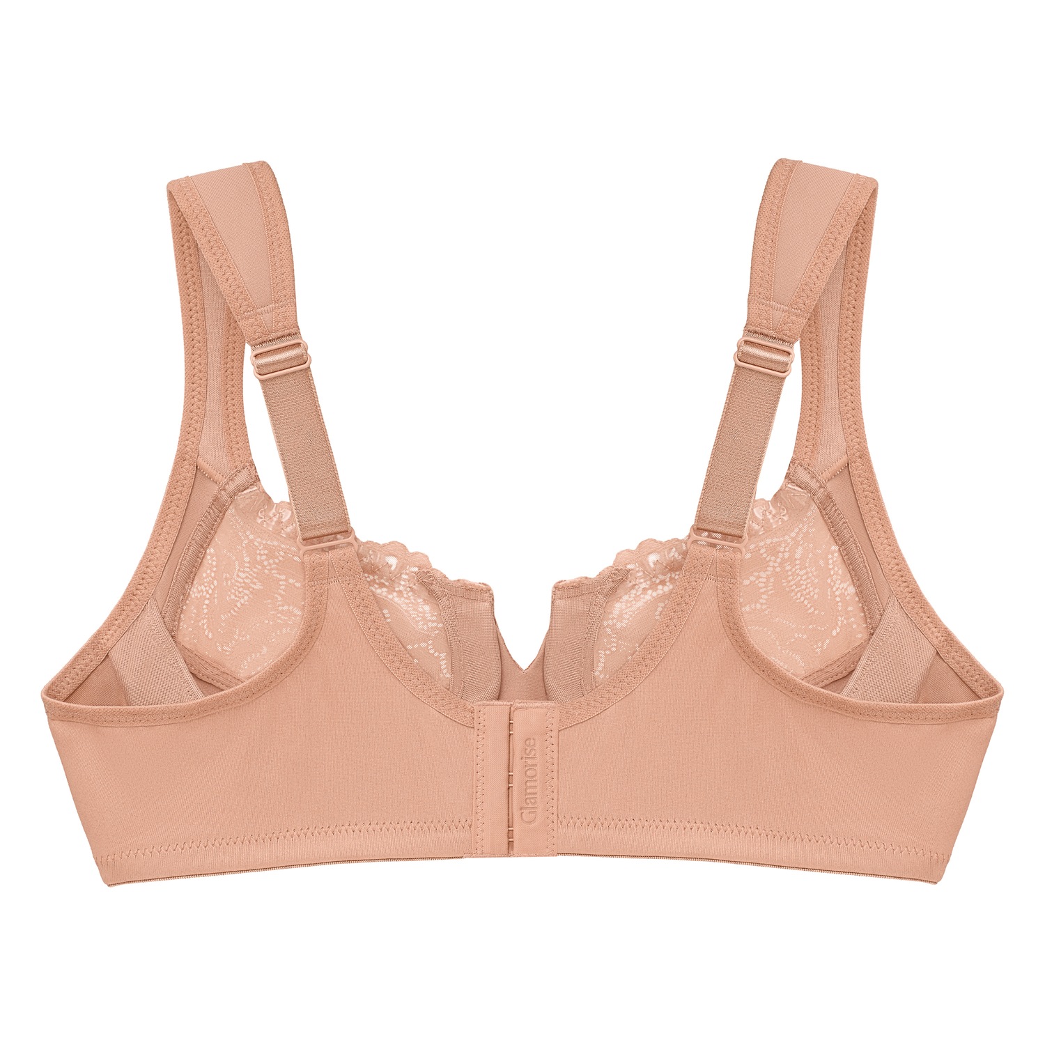 Tief geschnittener WonderWire-BH mit Spitze - Cappuccino