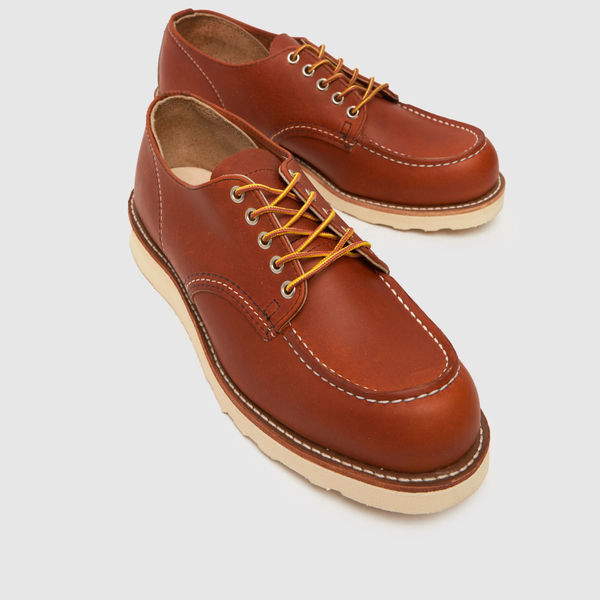 Red Wing – Bruna oxfordskor i mocka med mönster
