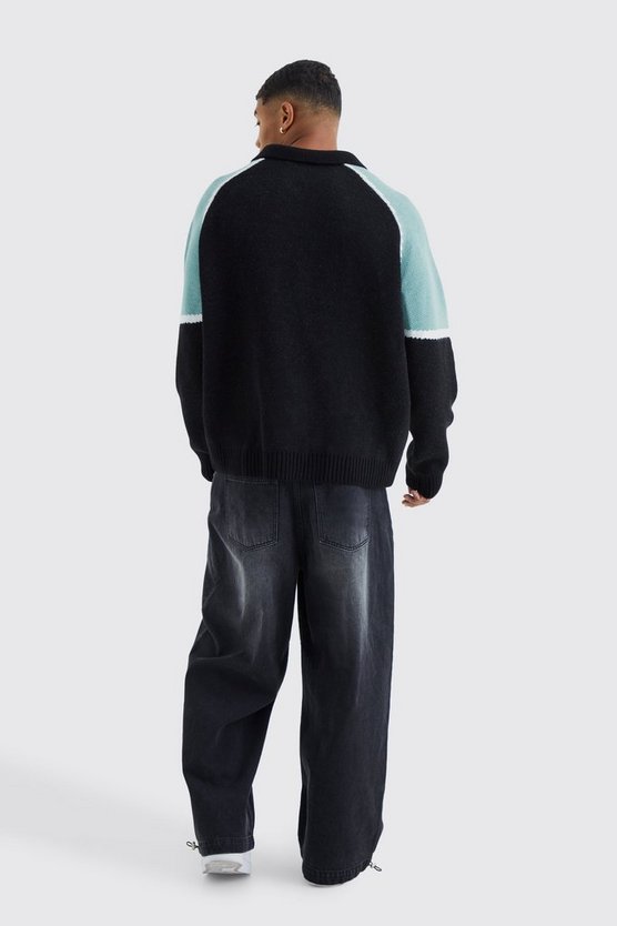 Geschnürter Oversize Hockey-Pullover