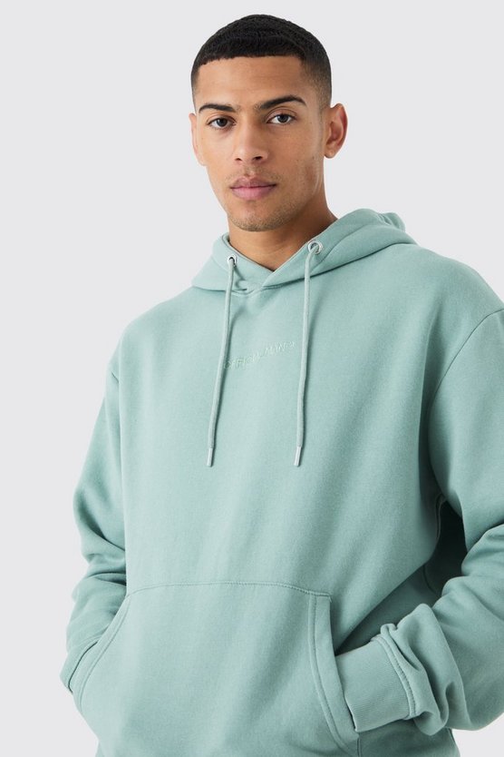 Oversize Official Hoodie mit Acid-Waschung