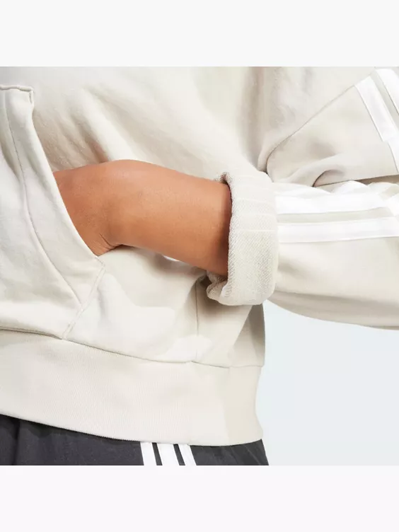 adidas Essentials 3-Streifen French Terry Quarter-Zip Hoodie