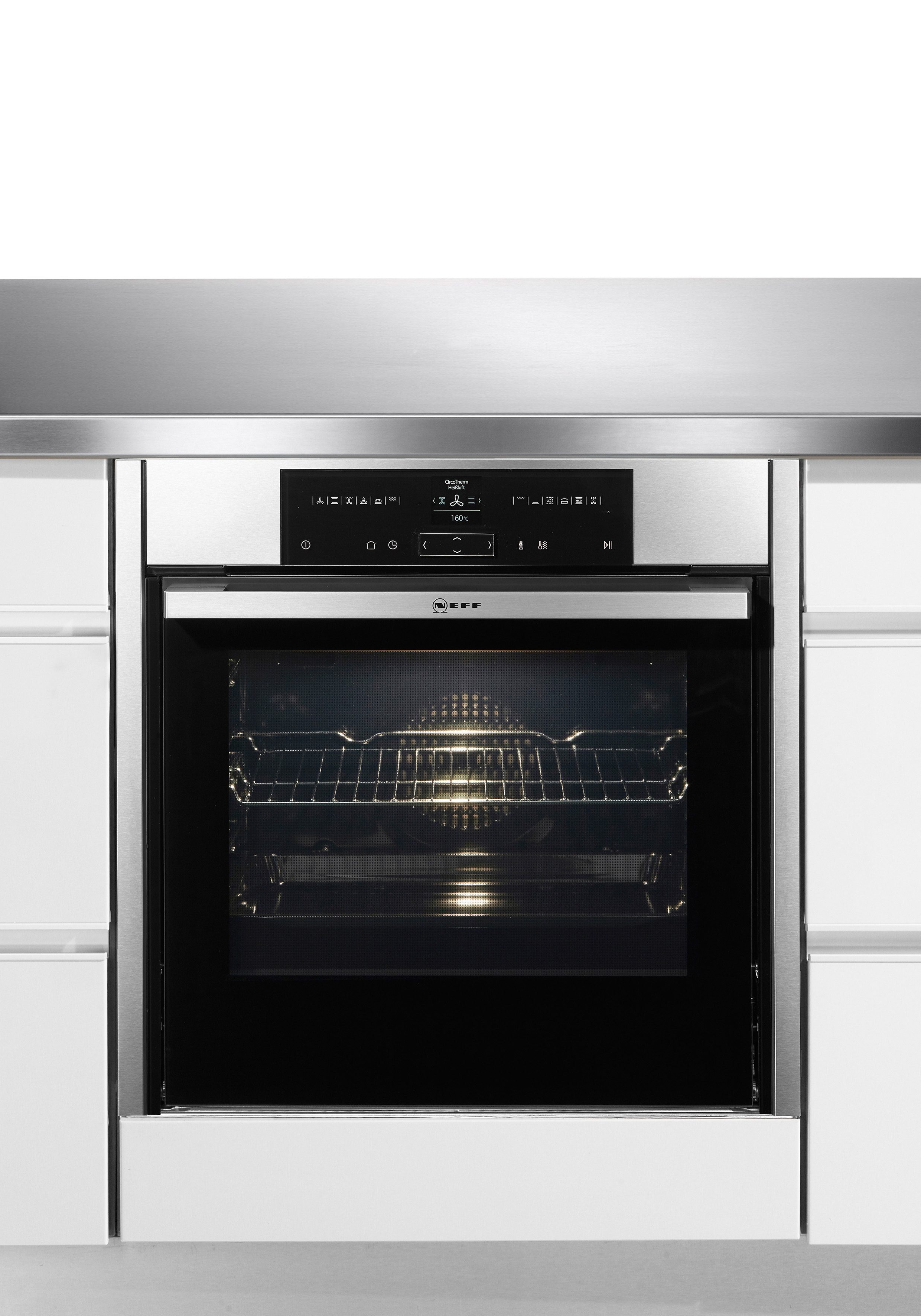 NEFF Pyrolyse Backofen N 70 B55CR22N0, mit Teleskopauszug nachrüstbar, Pyrolyse-Selbstreinigung, mit Slide&Hide®