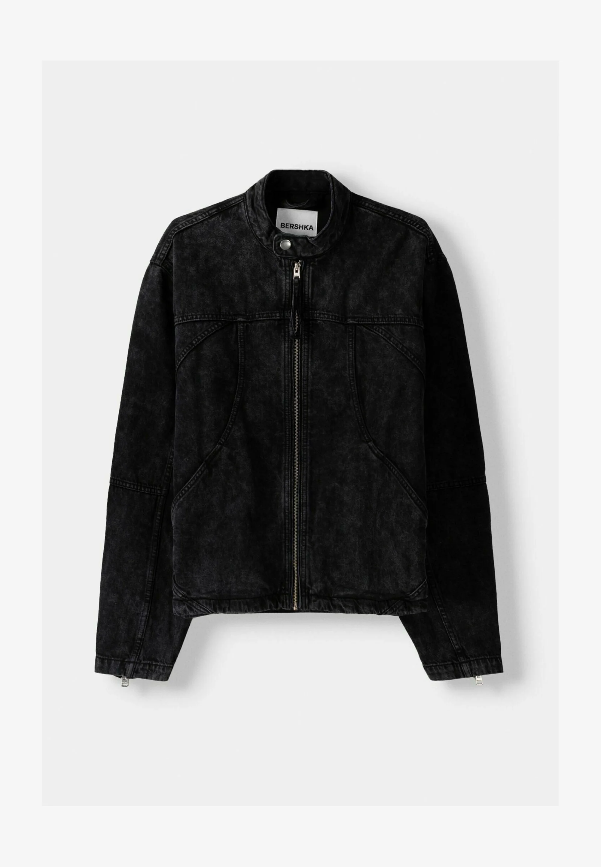 Bershka ACID WASH - Chaqueta vaquera