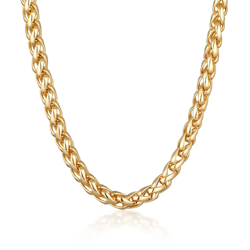 Elli Elli Collier Femmes Maillons Basique Tendance Fermoir à Oeillet Couleur Or Bijoux