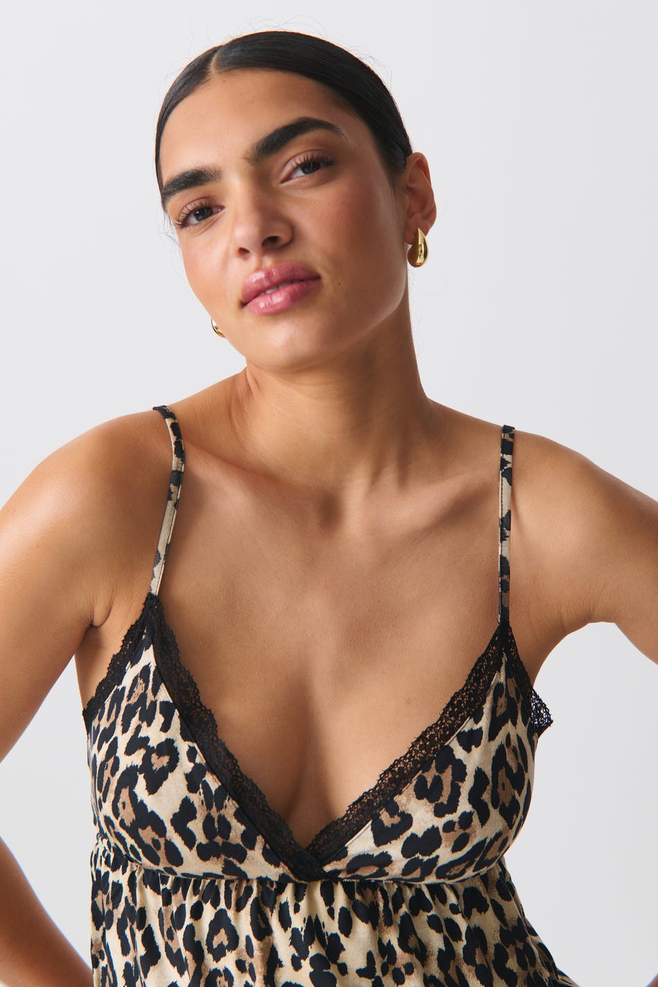 Lace strap singlet