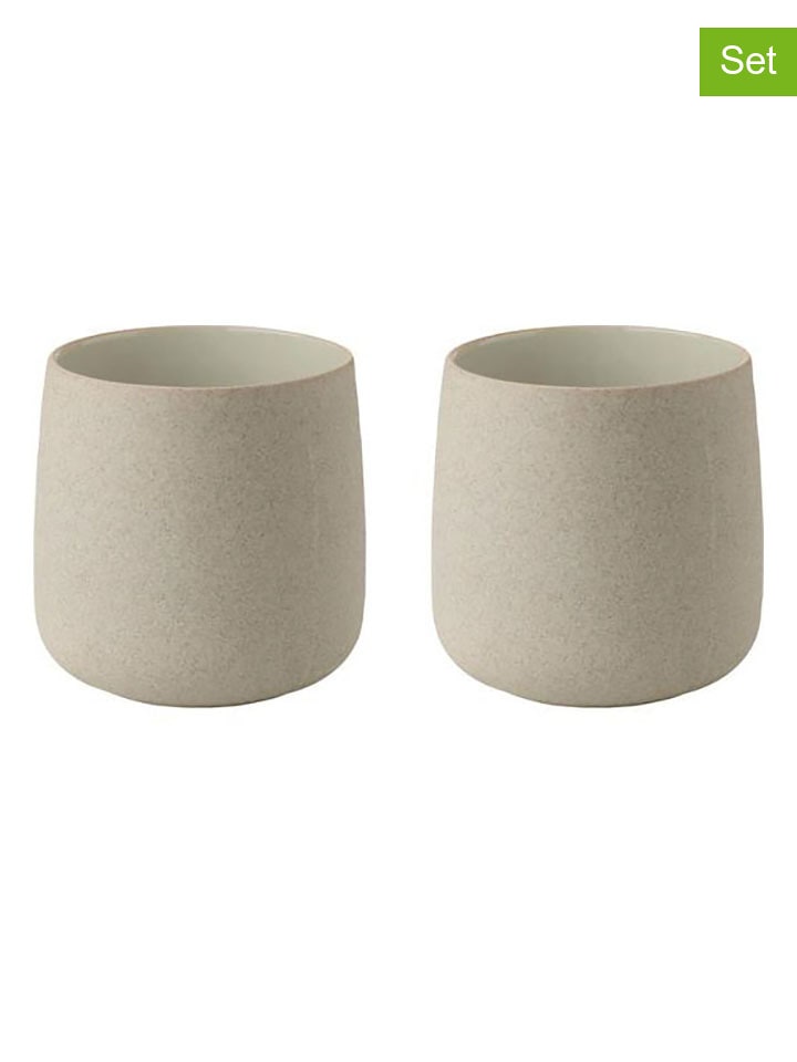 Stelton 2er-Set: Becher ''Emma'' in Beige/ Grau - 220 ml günstig kaufen onesize