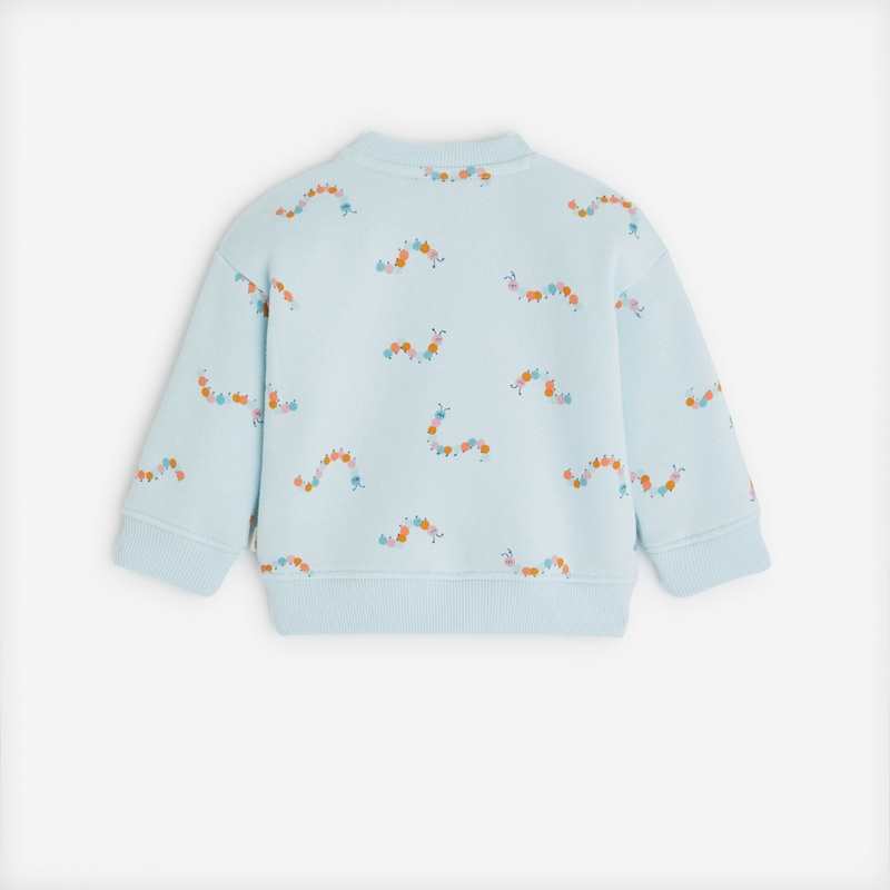 Sweat bébé mixte bleu clair à imprimés Catimini
