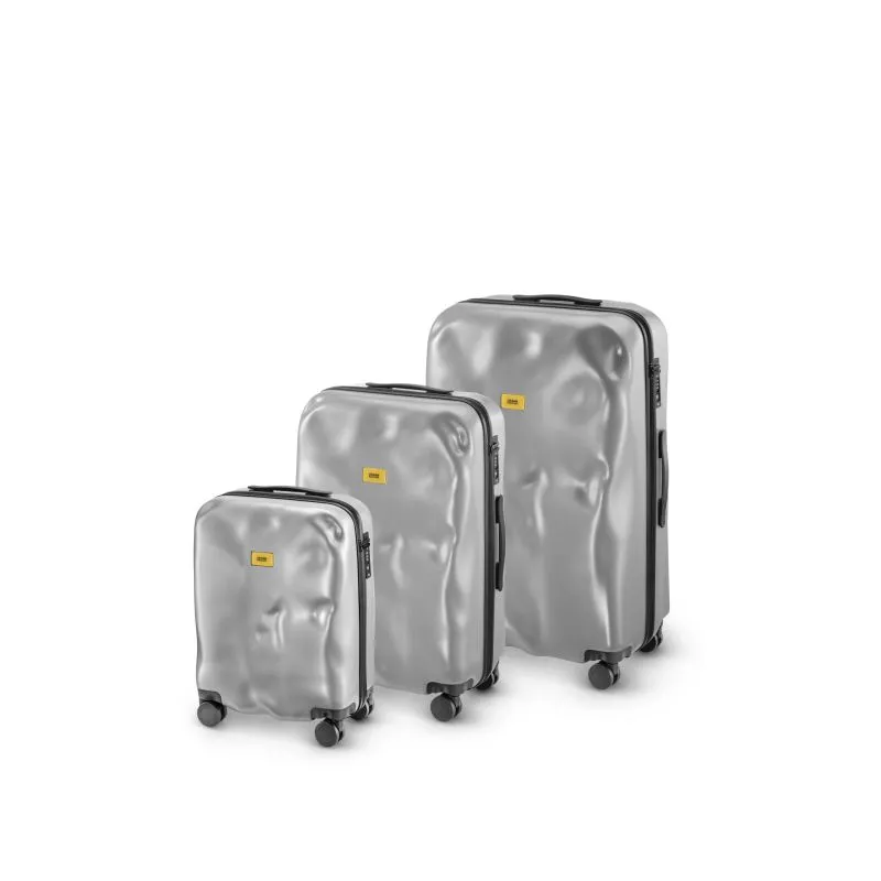Crash Baggage Icon Kofferset Gr. L\/M\/S - Silver