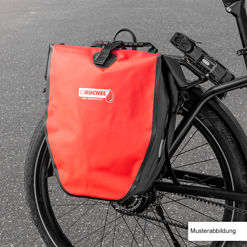 Büchel Wasserdichte Fahrradtasche - Schwarz
