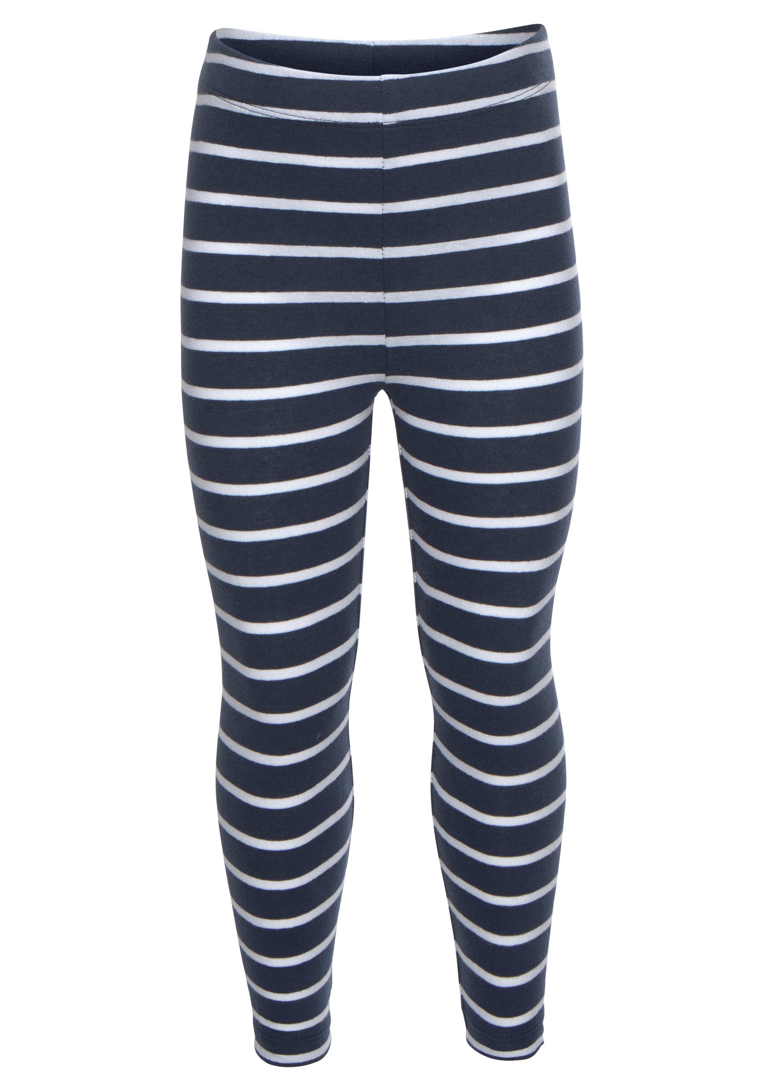 KIDSWORLD Leggings STERNE (Packung, 3-tlg) in Uni, mit Ringel oder Sternen