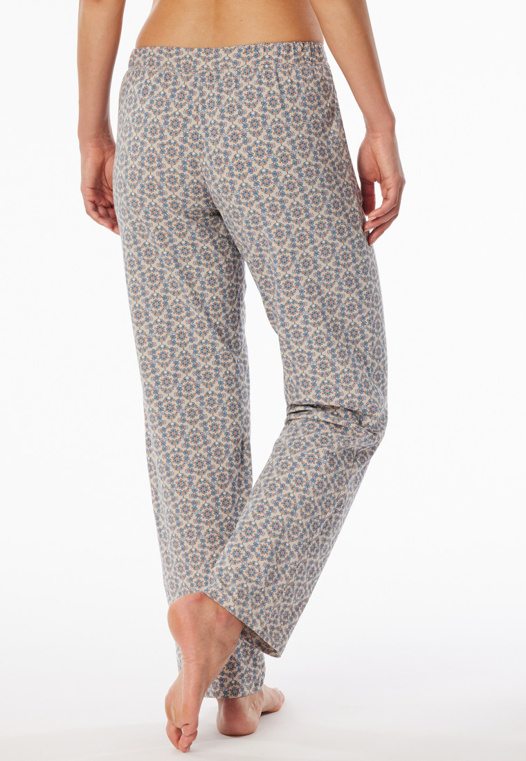Hose lang Blümchen multicolor gemustert - Mix+Relax