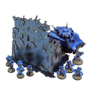U-Shaped Necrotek Ruin (Blued Steel)