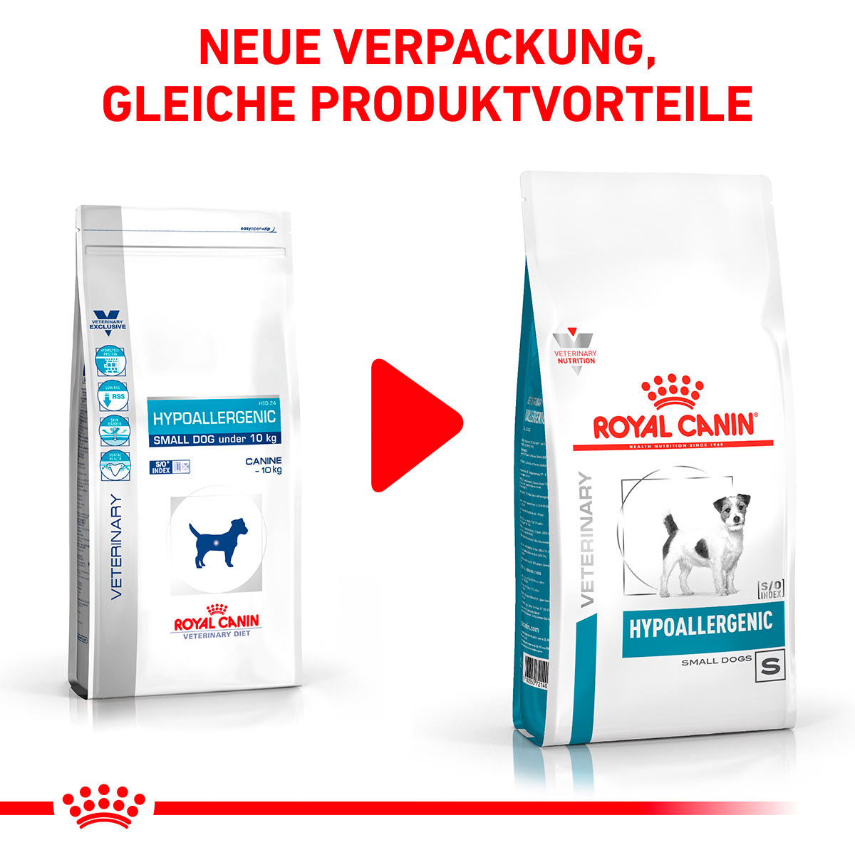 ROYAL CANIN Veterinary HYPOALLERGENIC SMALL DOGS Trockenfutter für Hunde