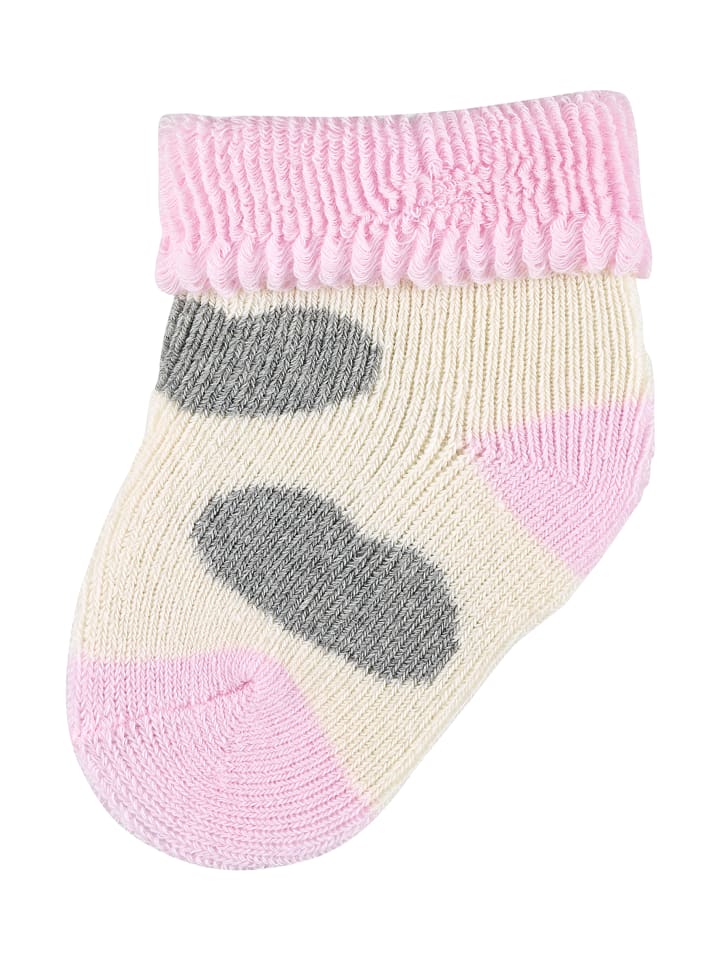Sterntaler Erstlingssocken 3er-Pack Herzen in hellrosa günstig kaufen onesize