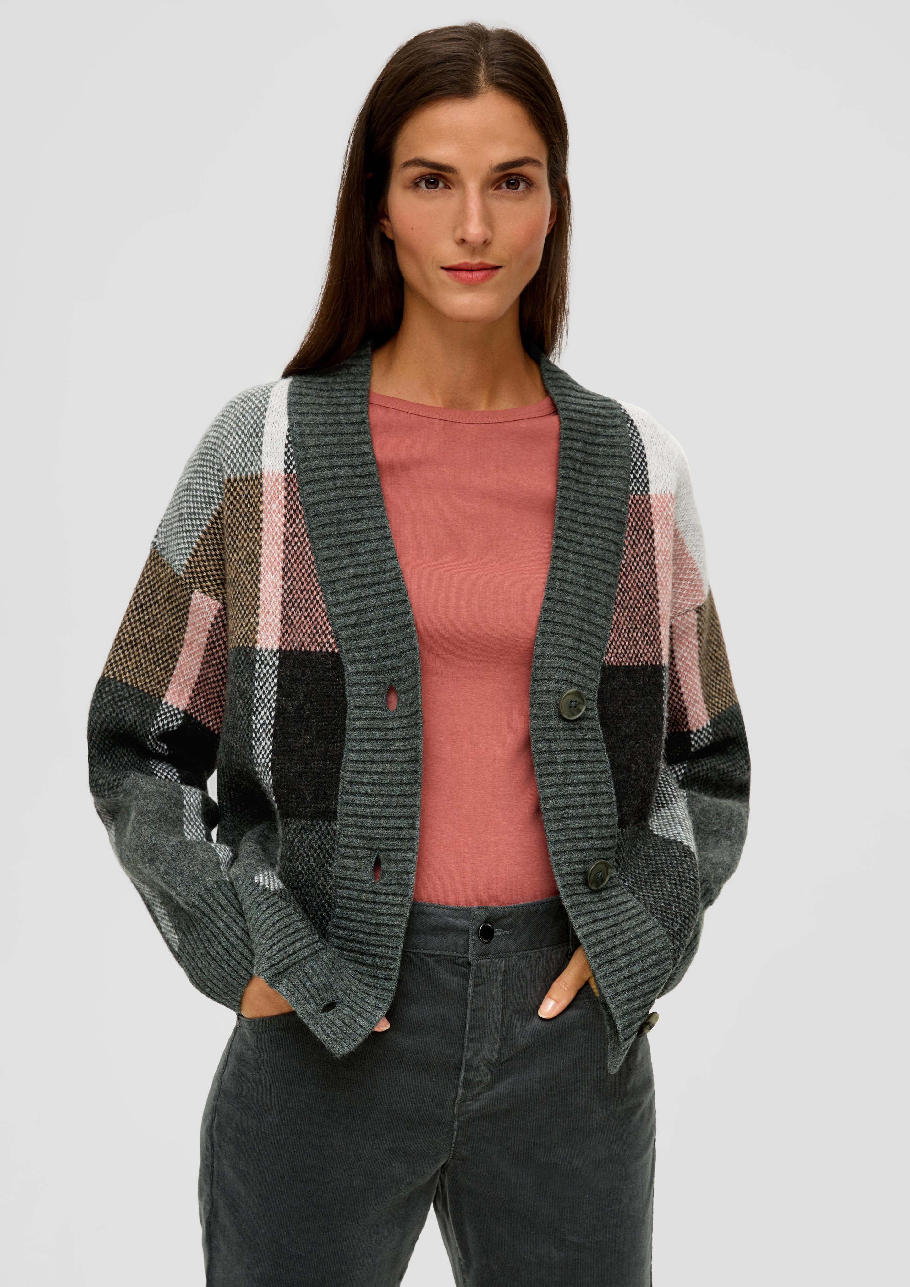 Strickjacke aus Wollmix  2135251-99N4