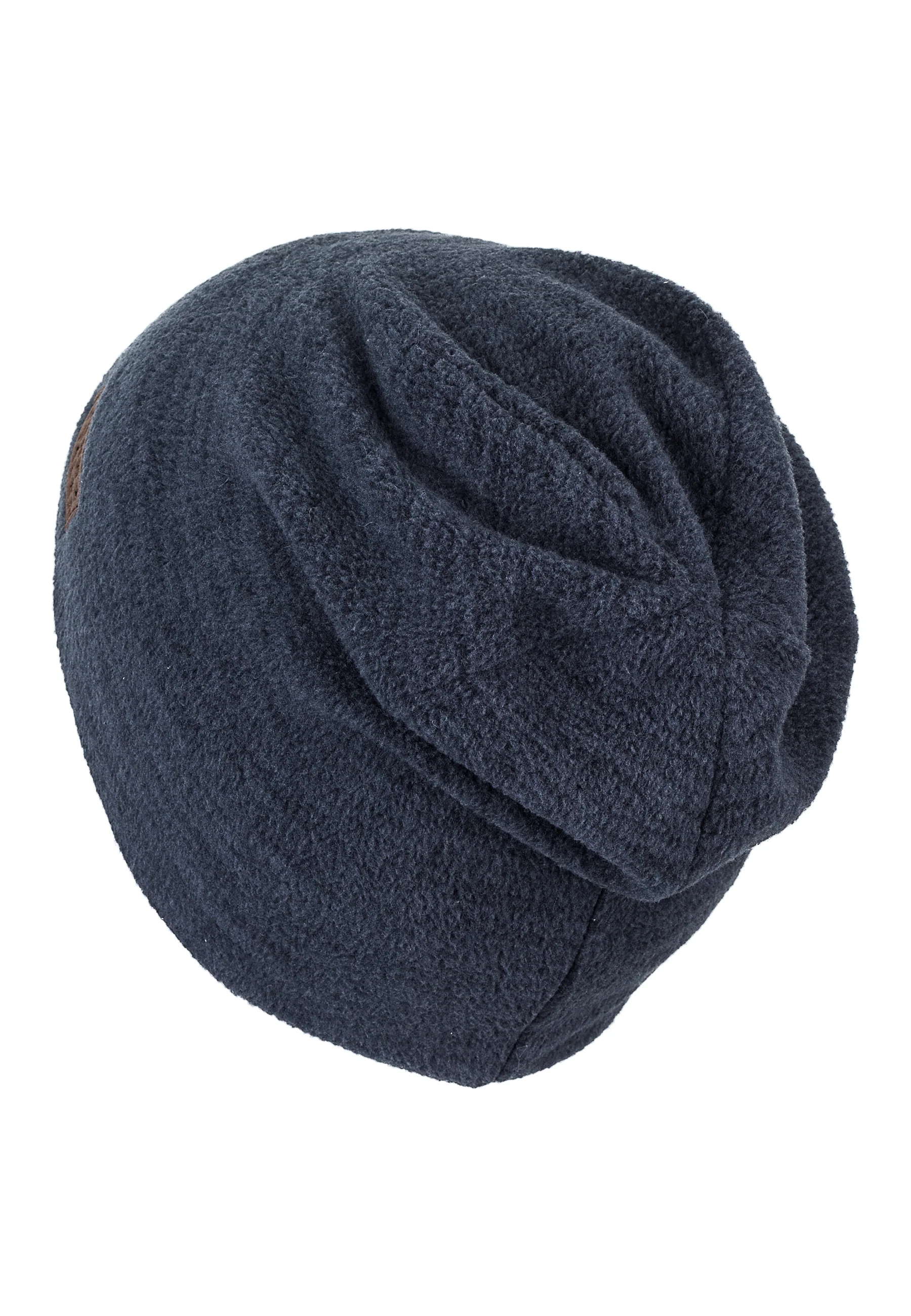 Slouch-Beanie aus Microfleece melange (recycelt)