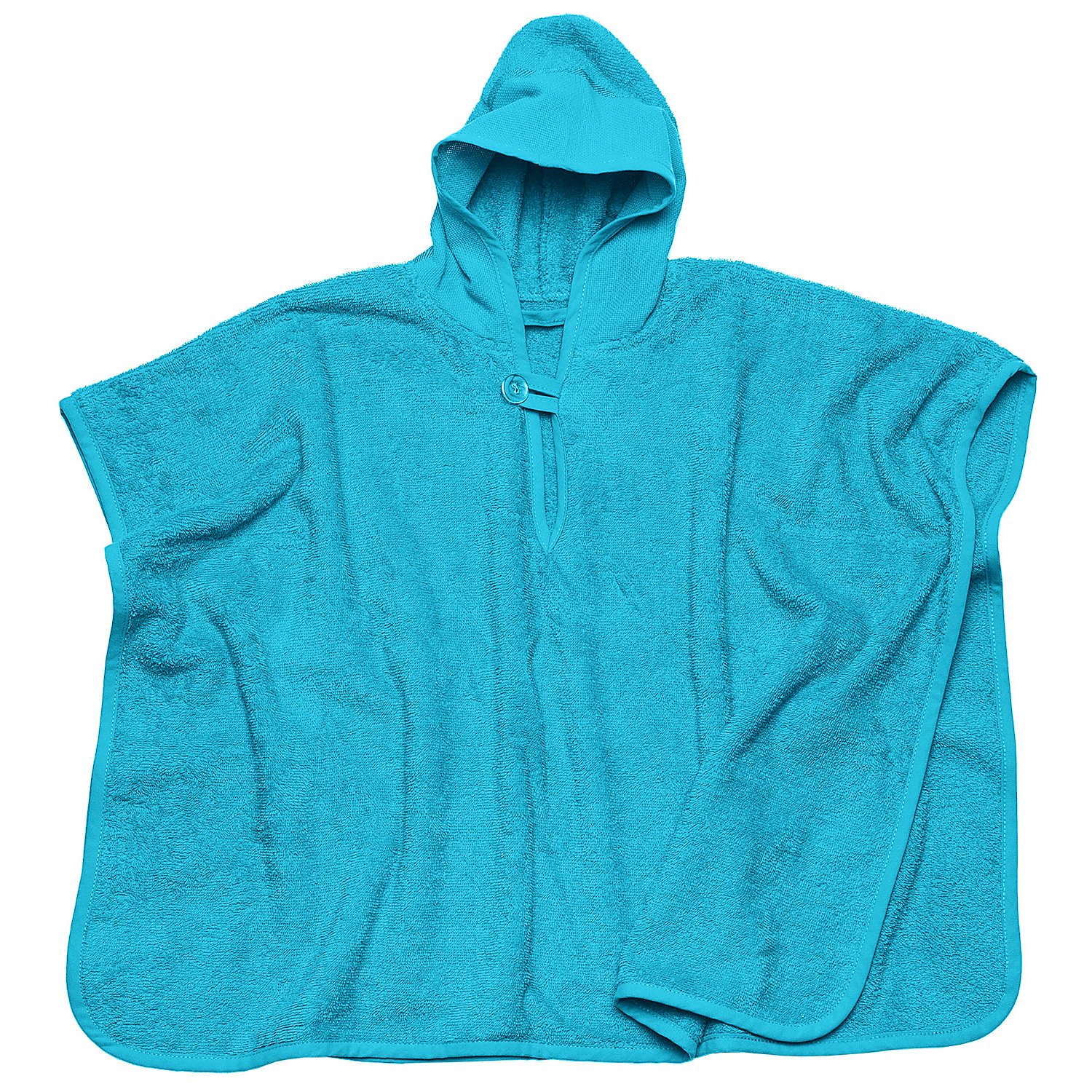 buttinette Frottier-Poncho, türkis, 55 x 71 cm