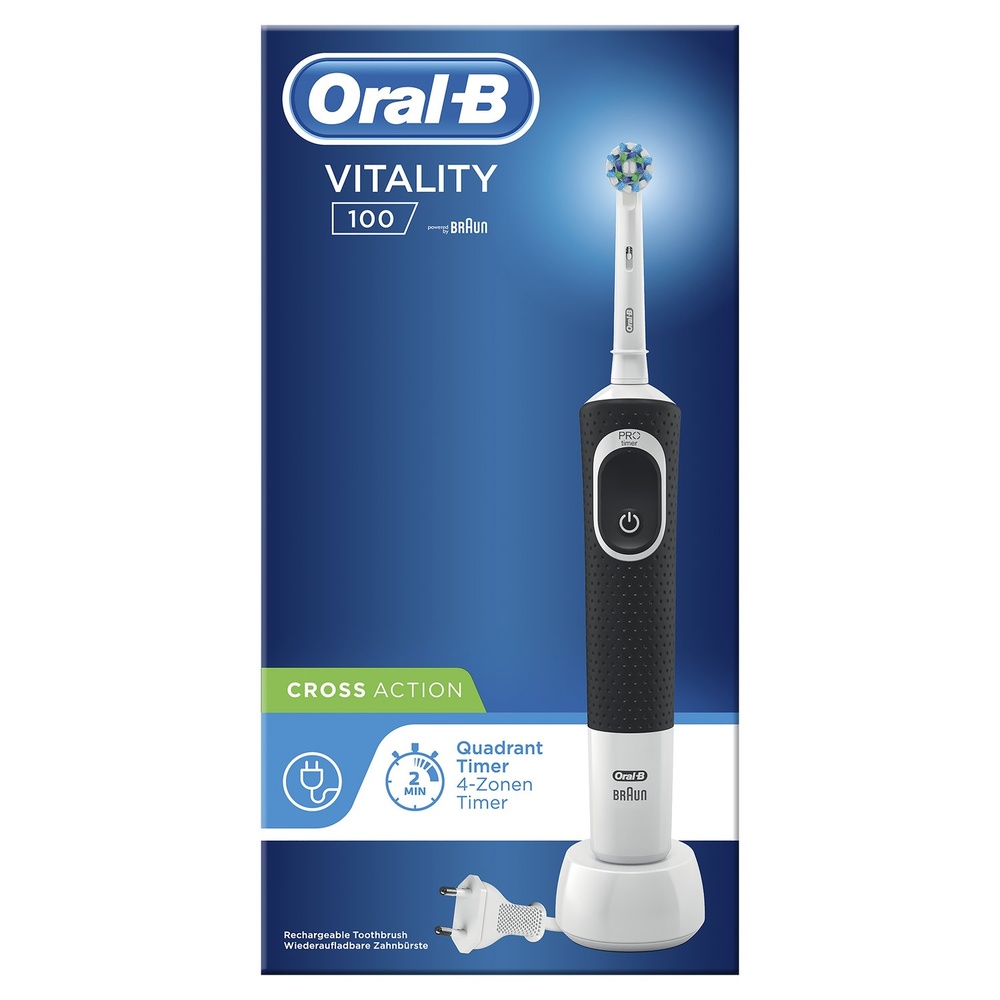 oral-b Oral-B Vitality 100 Brosse À Dents Électrique Noire Brosse À Dents Electrique