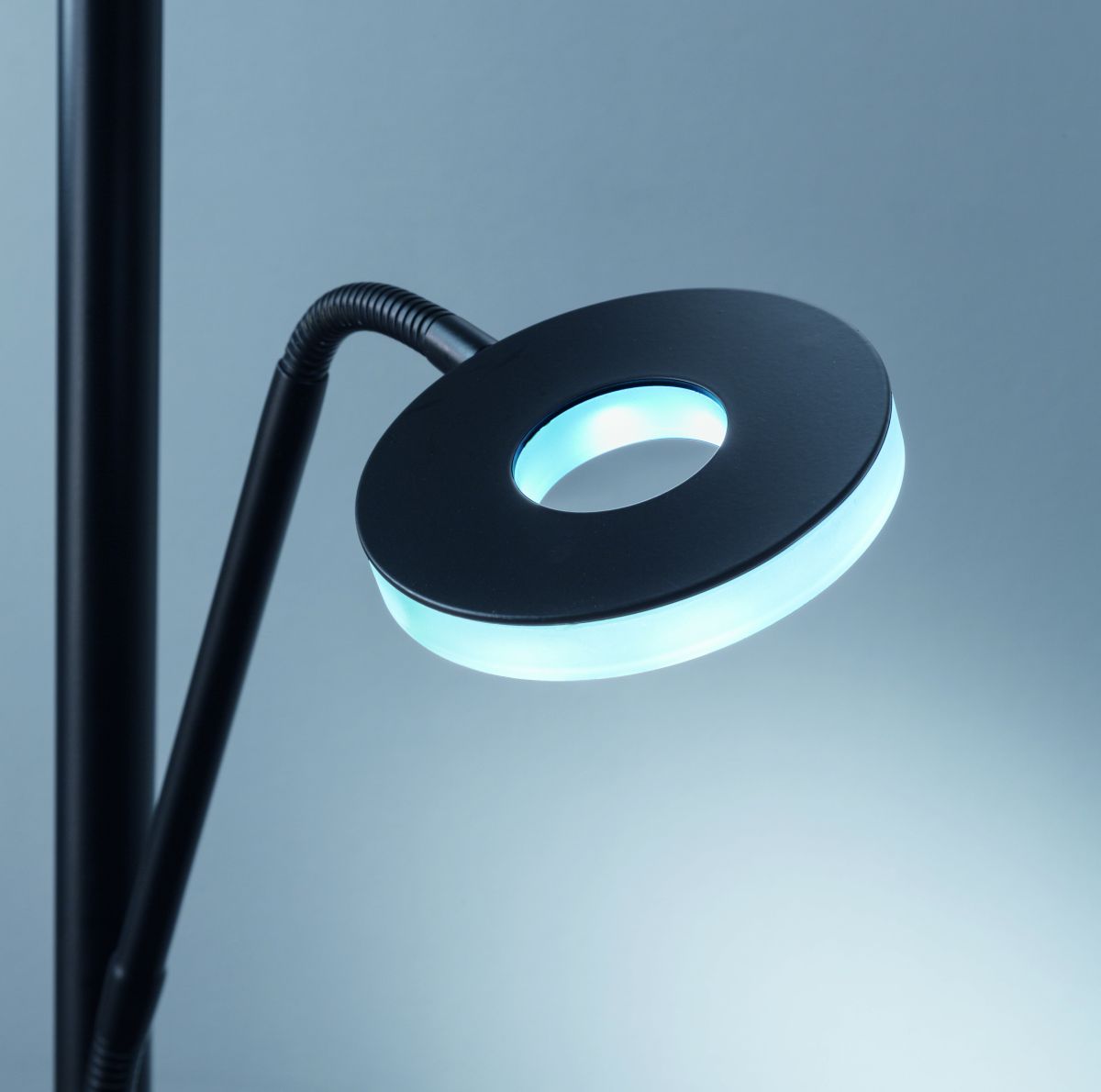 Fischer & Honsel 2-flg LED Fluter Dent-TW Schwarz